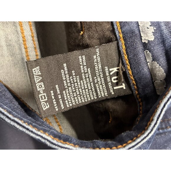 Kut From The Kloth Womens Connie Ankle Skinny Jeans Size 10 Raw Hem Denim - Picture 4 of 4